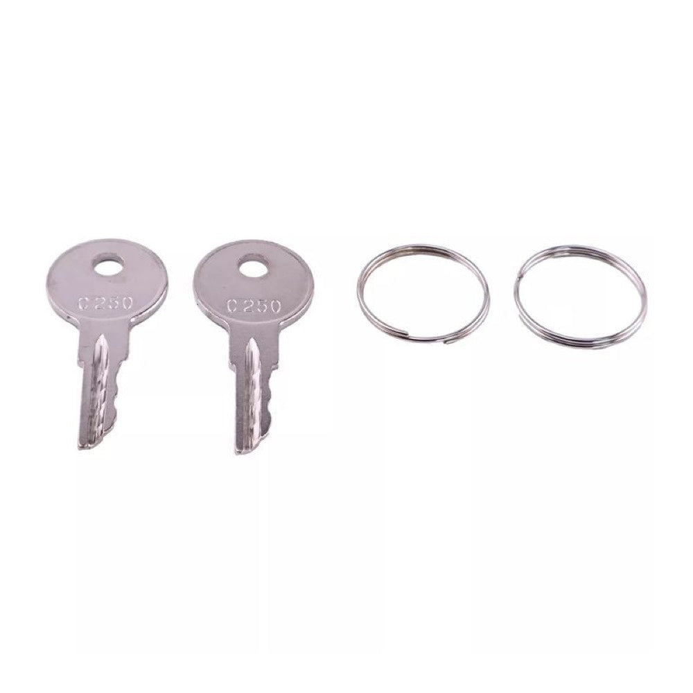 2 Pieces C250 Ignition Key 170151-001 089216-001 fits Crown Forklift Wave GPW PE3000 PE4000 PE4500 WP3000